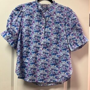 JCrew blouse with Liberty fabric
